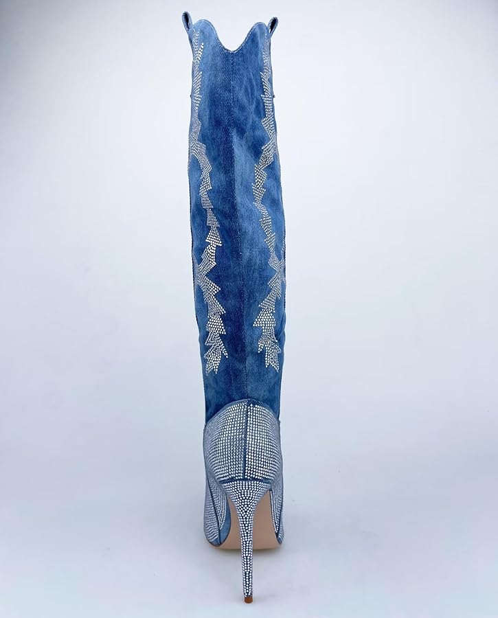 Amazon.com | Frankie Hsu Women's Embroidered Rhinestone Gem